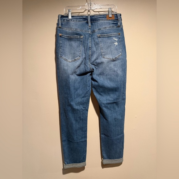 Judy Blue Boyfriend Fit Jeans Size 7/28 Stretch distressed - Picture 7 of 11